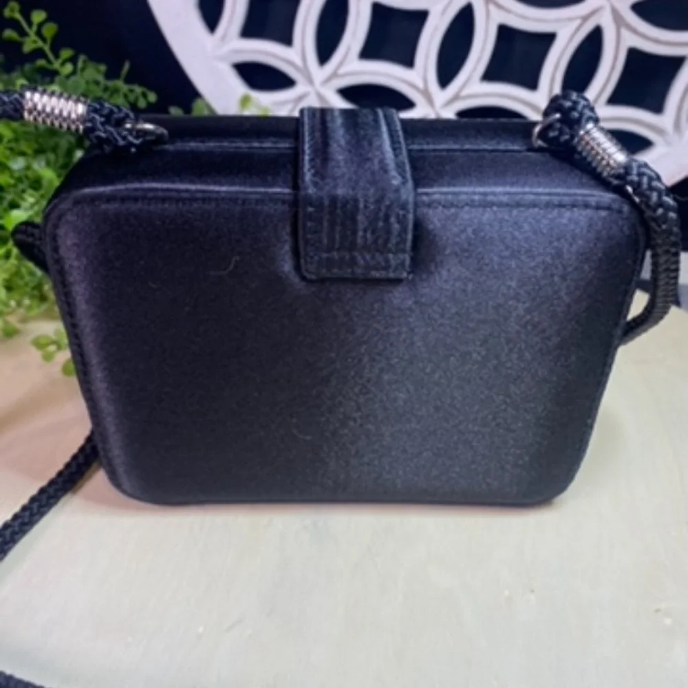 Jessica McClintock Black Crossbody Bag with‎ Tassel